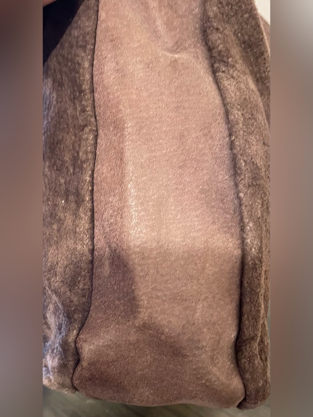 FENDI Women's Suede Shoulder Bag in Dark Brown - Picture 7 of 8